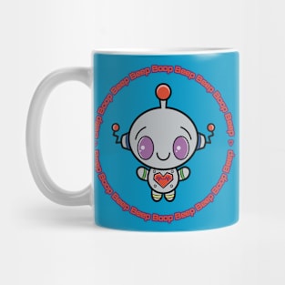 Beep Boop Beep Happy Robot Mug